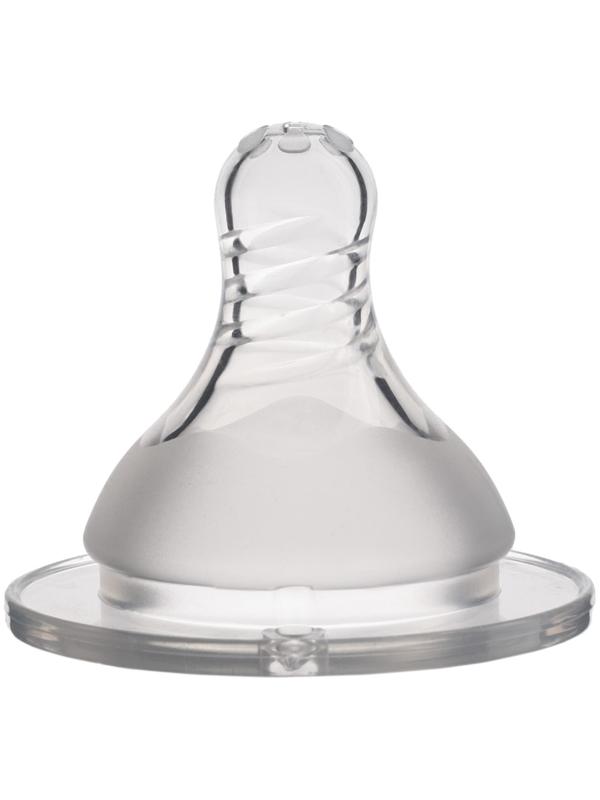 Соска силиконовая ШГ, Ø50мм, «Цветок», антиколиковая., +0 мес., медленный поток