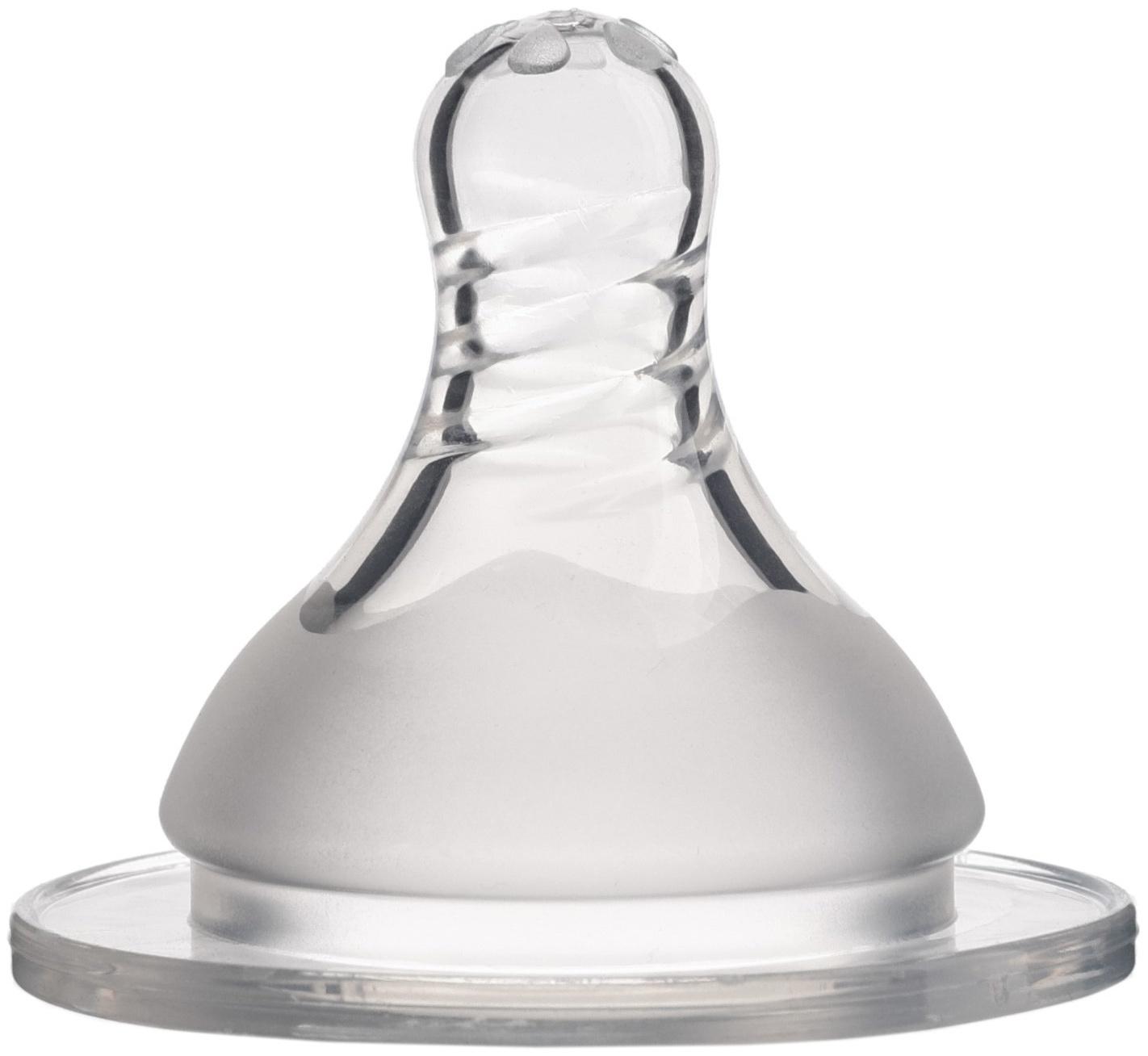 Соска силиконовая ШГ, Ø50мм, «Цветок», антиколиковая., +6 мес(Х)., быстрый поток