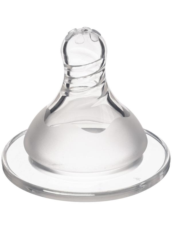 Соска силиконовая ШГ, Ø50мм, «Цветок», антиколиковая., +6 мес(Х)., быстрый поток