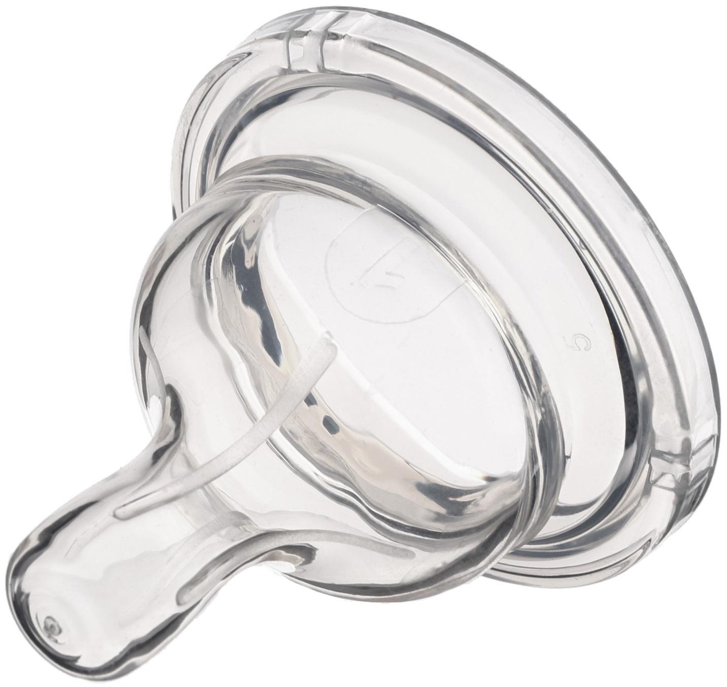 Соска силиконовая, ШГ, Ø50мм, усиленное кольцо +0 мес., медленный поток