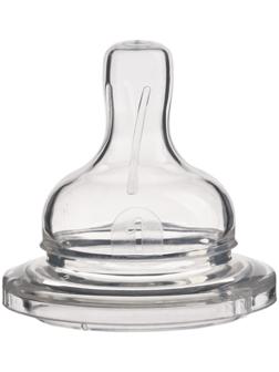 Соска силиконовая, ШГ, Ø50мм, усиленное кольцо +0 мес., медленный поток