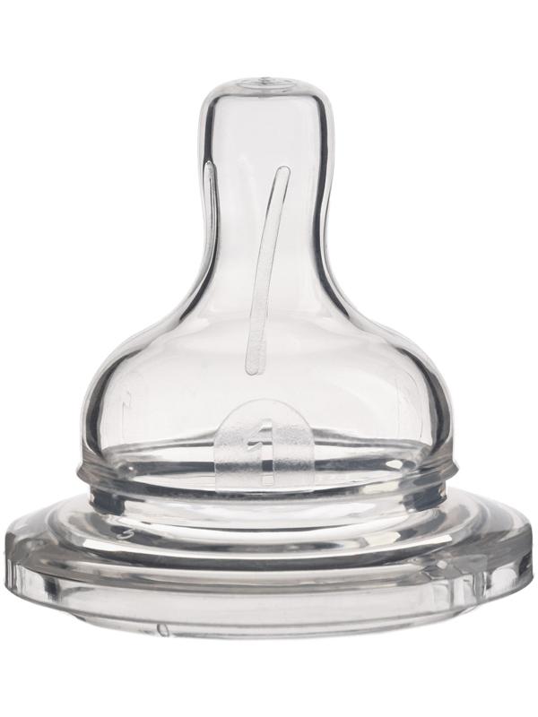 Соска силиконовая, ШГ, Ø50мм, усиленное кольцо +0 мес., медленный поток