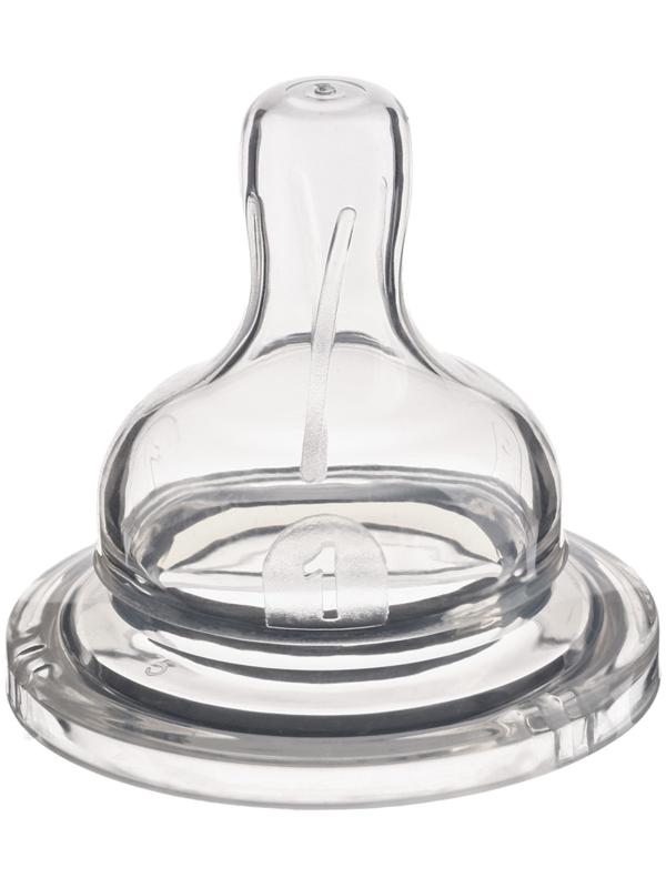 Соска силиконовая, ШГ, Ø50мм, усиленное кольцо +0 мес., медленный поток