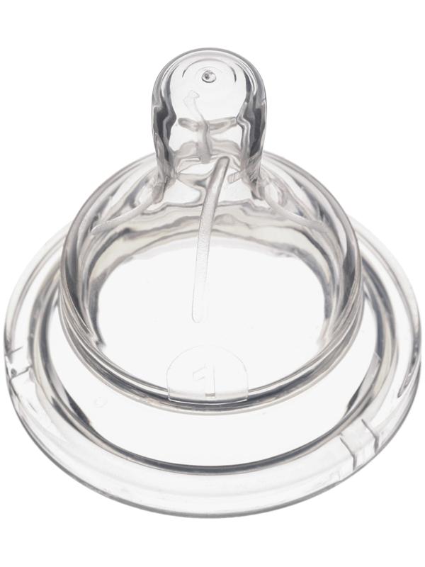 Соска силиконовая, ШГ, Ø50мм, усиленное кольцо +0 мес., медленный поток