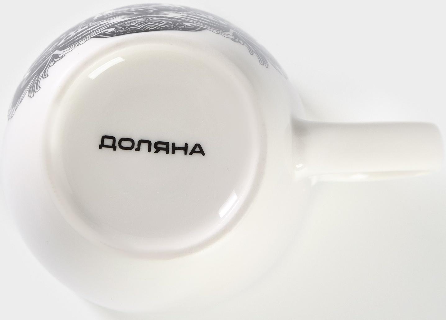 Кружка фарфоровая Доляна «Тигр», 350 мл