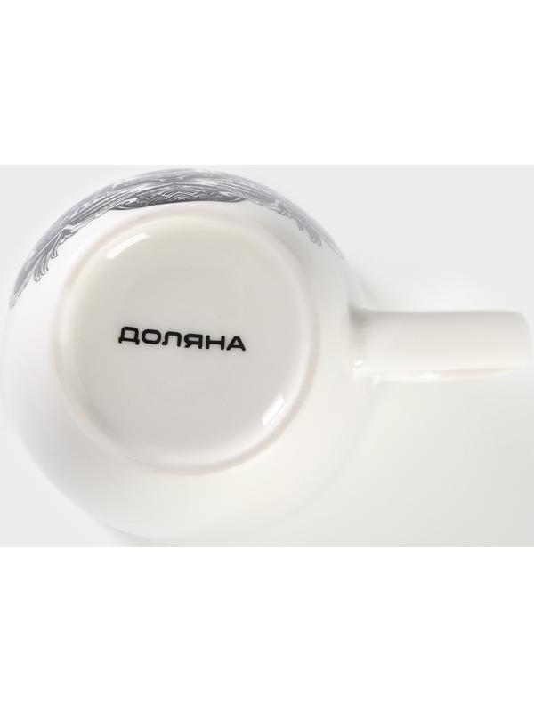 Кружка фарфоровая Доляна «Тигр», 350 мл