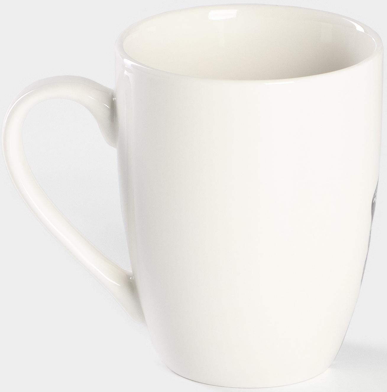 Кружка фарфоровая Доляна «Царь зверей», 350 мл