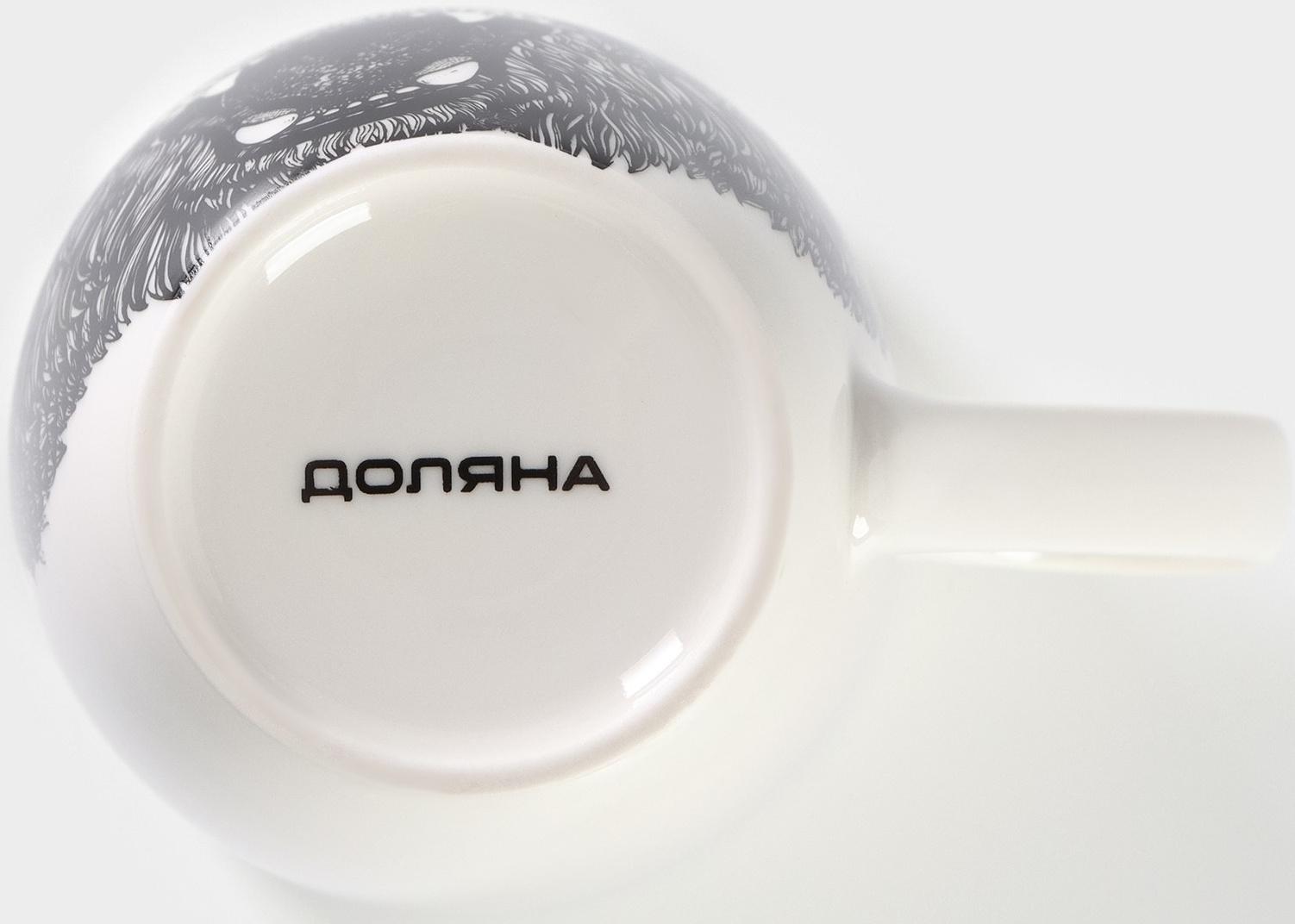 Кружка фарфоровая Доляна «Медведь», 350 мл