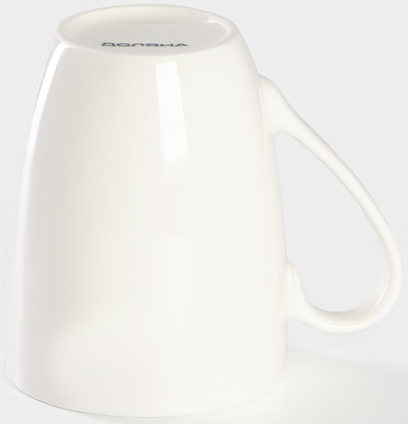 Кружка фарфоровая Доляна «Медведь», 350 мл