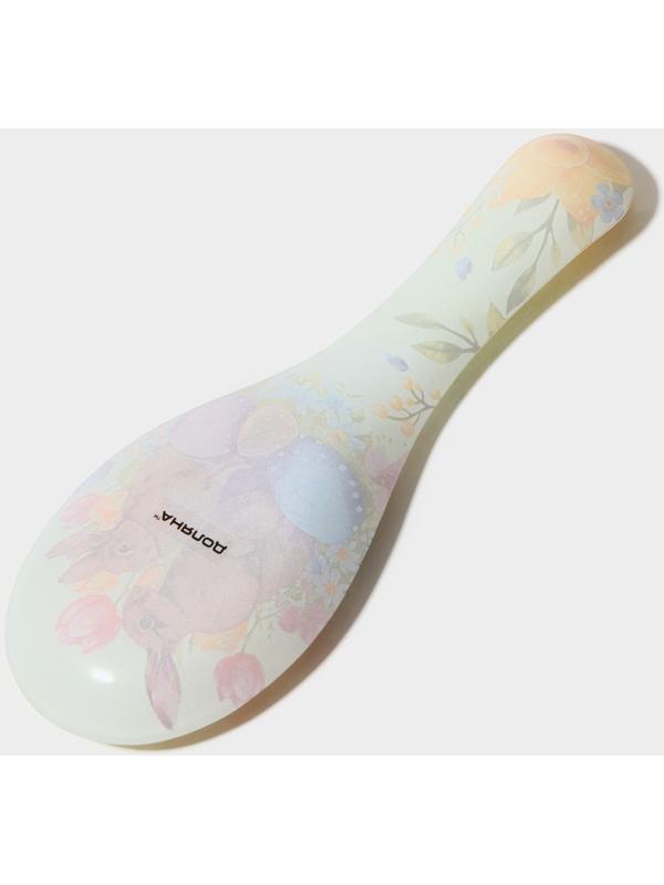 Подставка стеклянная под ложку Доляна «Акварель», 23,5×8,3×1,5 см