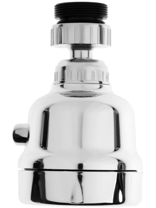 Аэратор ZEIN Z3611, трёхрежимный, на шарнире, с переходниками, хром