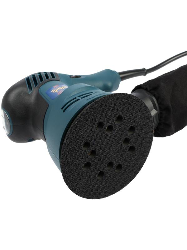 Шлифмашина эксцентриковая ТУНДРА, 400 Вт, 125 мм, 7000 - 14000 об/мин, 6 скоростей