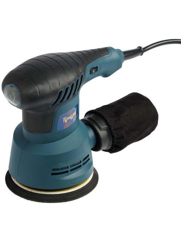 Шлифмашина эксцентриковая ТУНДРА, 400 Вт, 125 мм, 7000 - 14000 об/мин, 6 скоростей