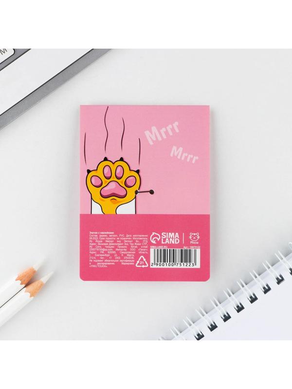 Значок с наклейками