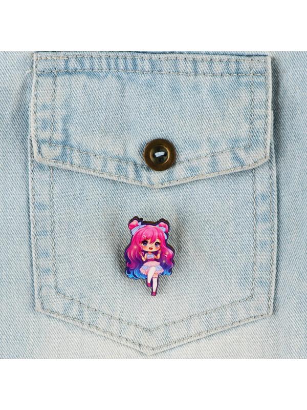 Значок с наклейками