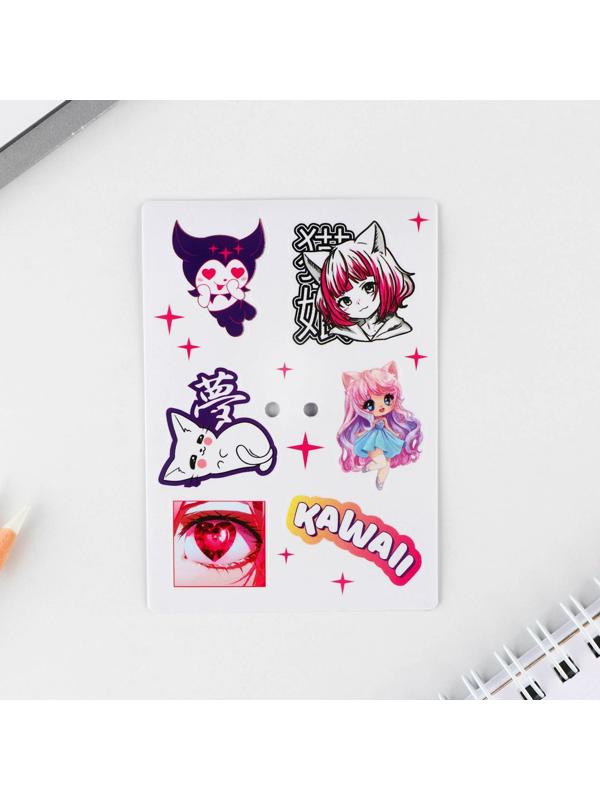 Значок с наклейками