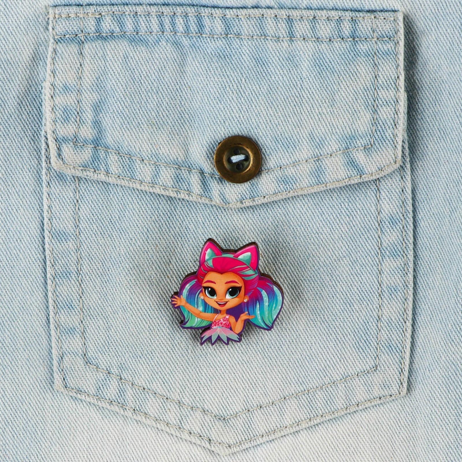 Значок с наклейками