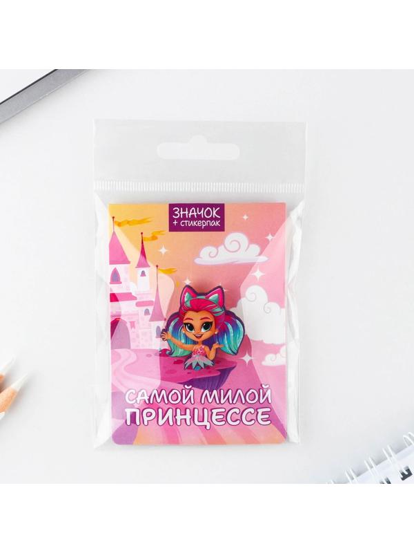 Значок с наклейками