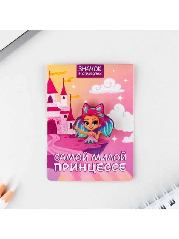 Значок с наклейками