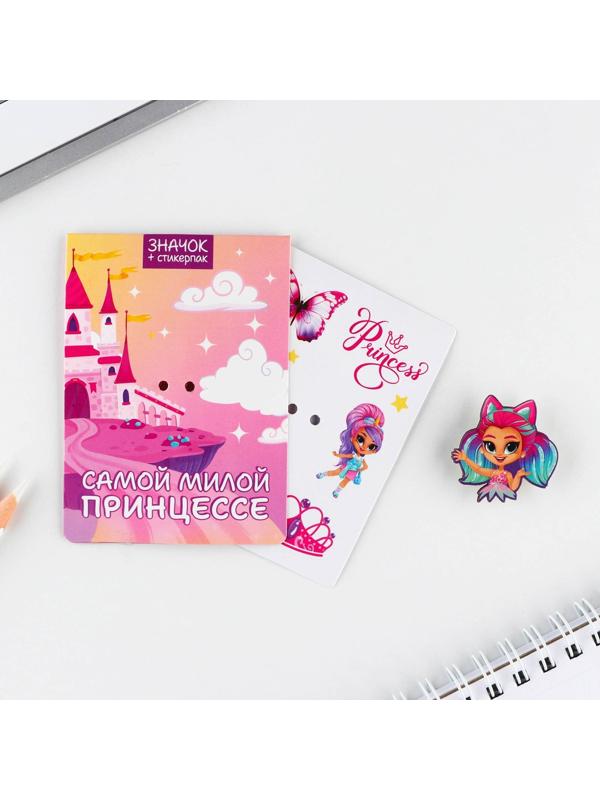 Значок с наклейками