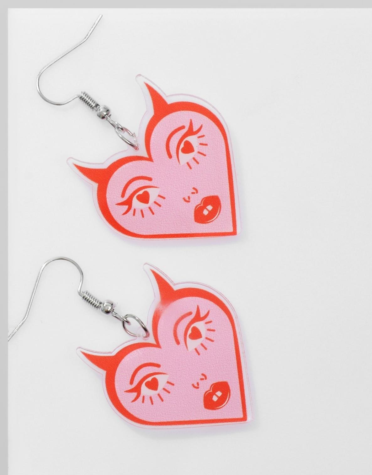 Серьги акрил 