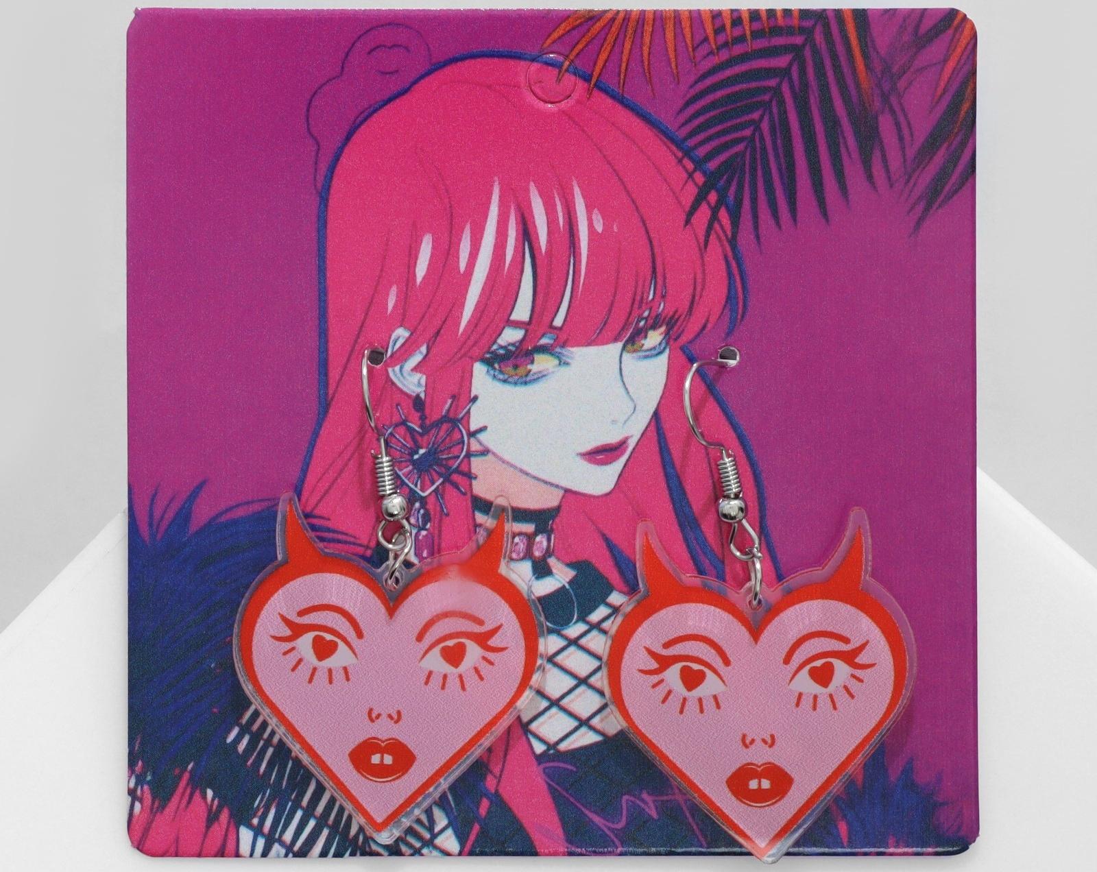 Серьги акрил 