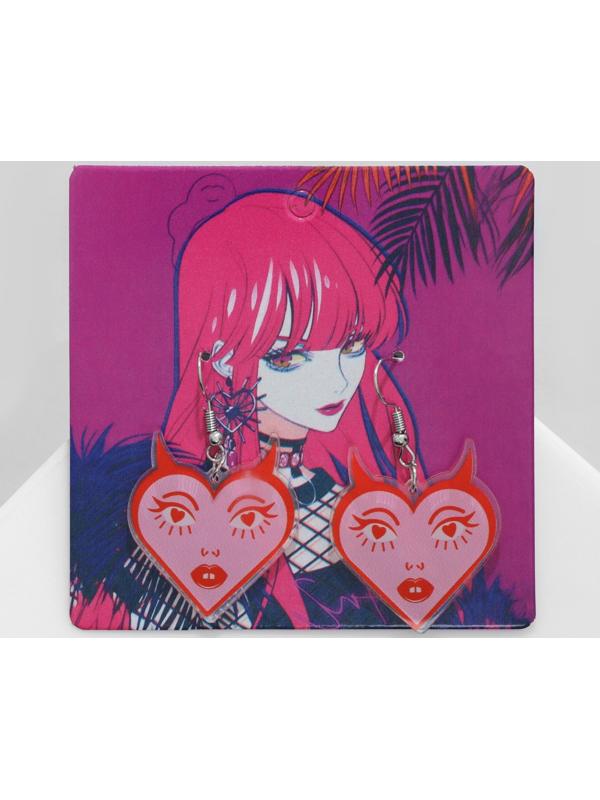 Серьги акрил 