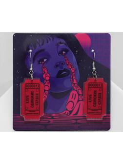 Серьги акрил 