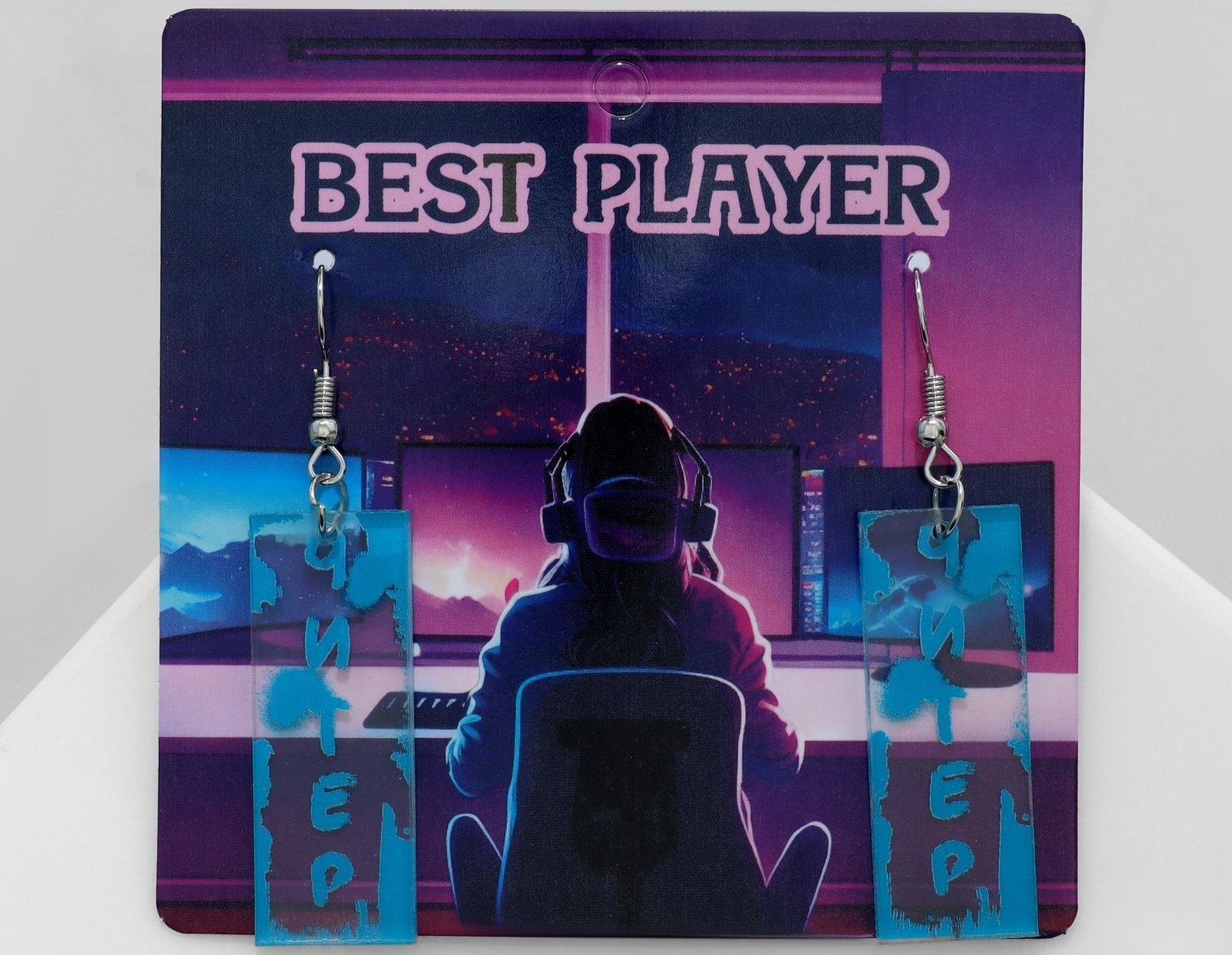 Серьги акрил 