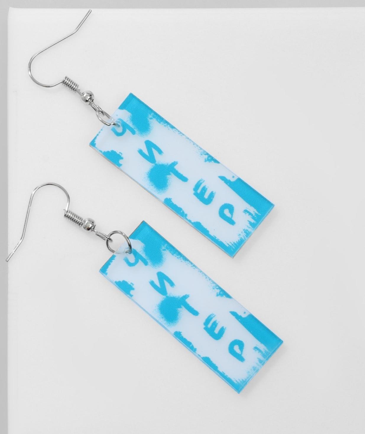 Серьги акрил 