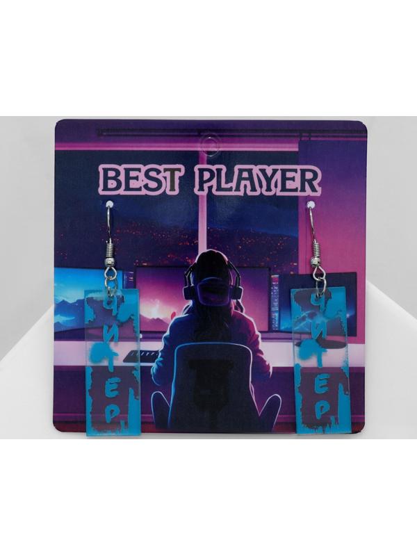 Серьги акрил 