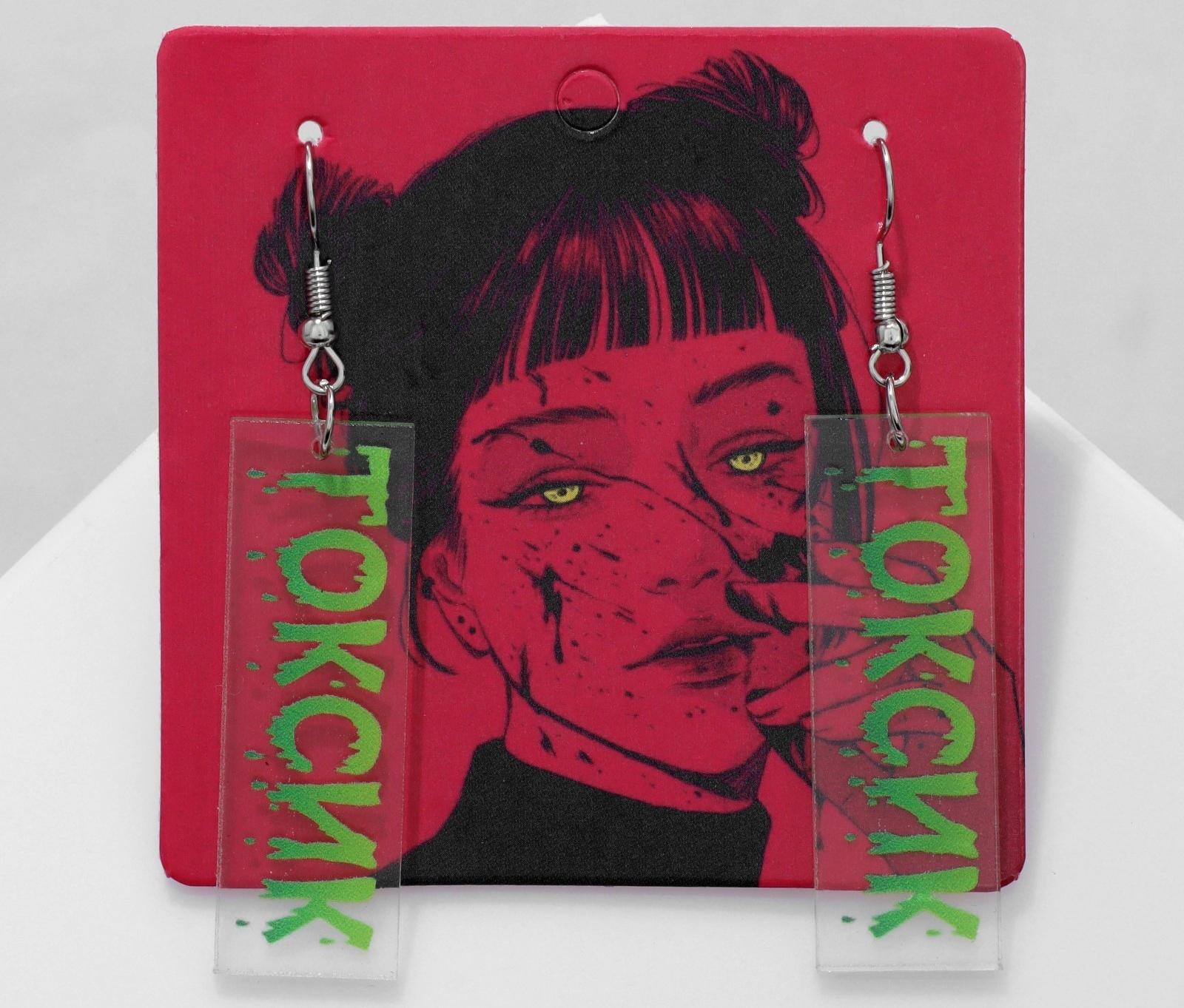 Серьги акрил 