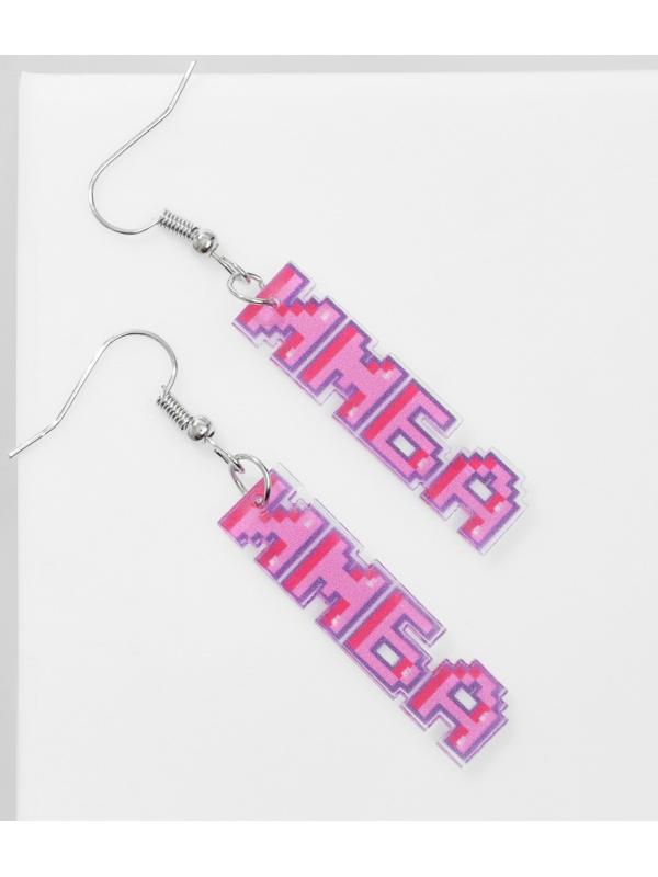 Серьги акрил 