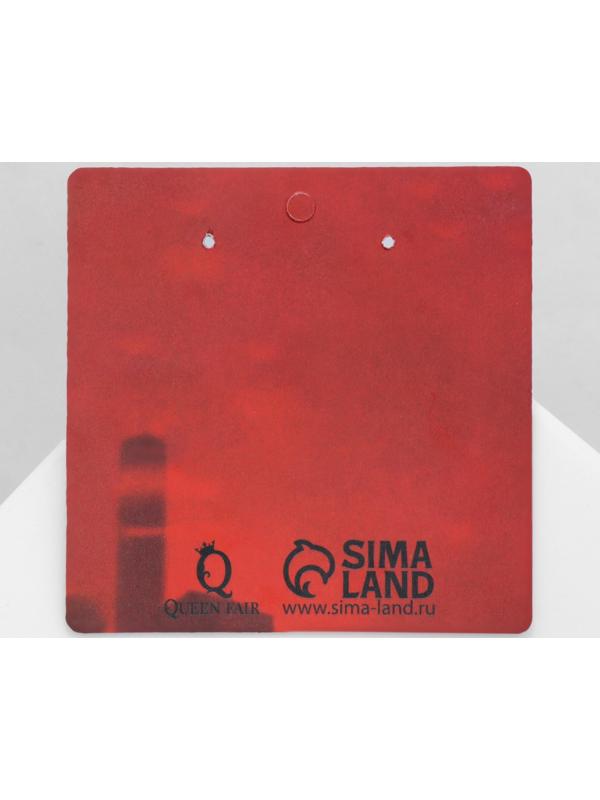 Серьги акрил Super suka, цвет чёрный