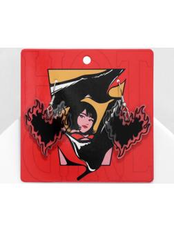 Серьги акрил 