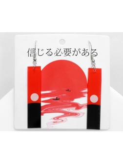 Серьги акрил 