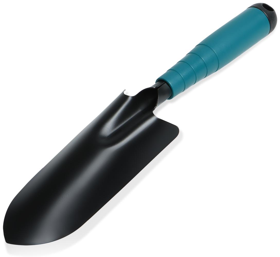 Совок посадочный узкий пластиковая рукоять зеленый