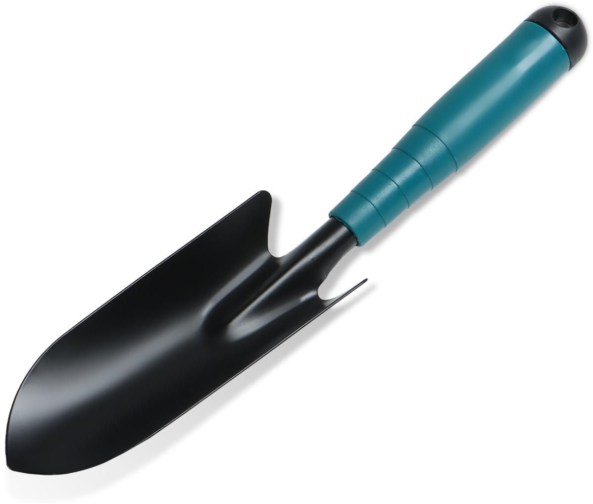 Совок посадочный узкий пластиковая рукоять зеленый