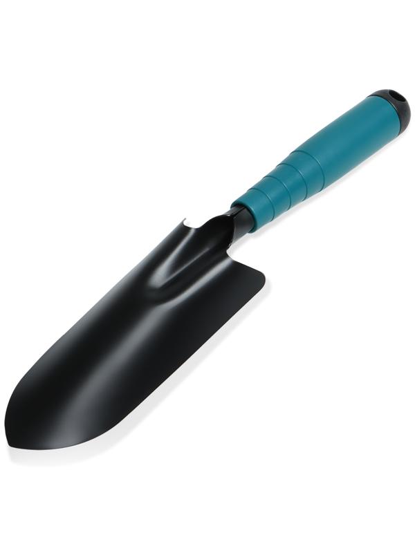 Совок посадочный узкий пластиковая рукоять зеленый