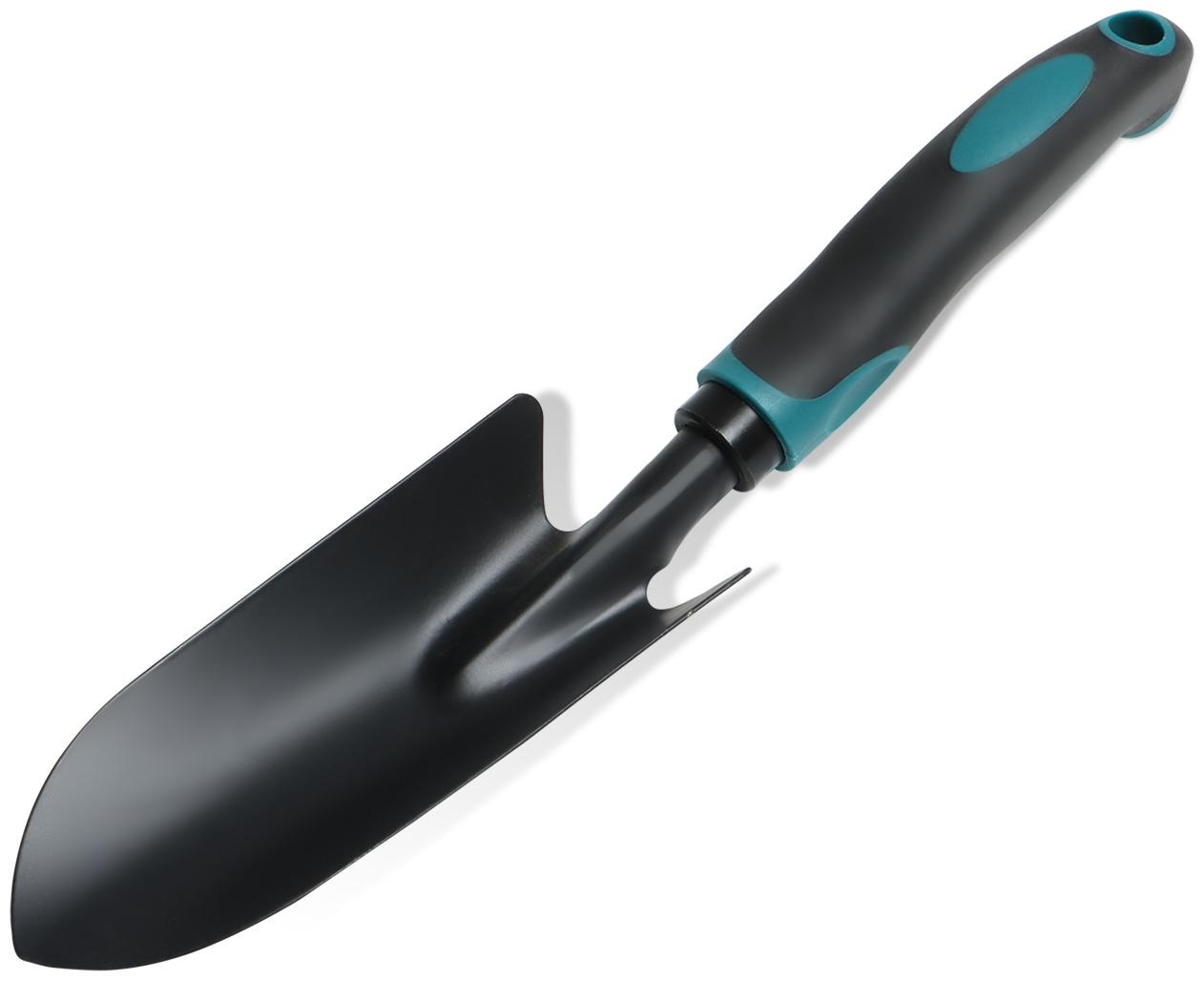 Совок посадочный широкий пластиковая рукоять черный