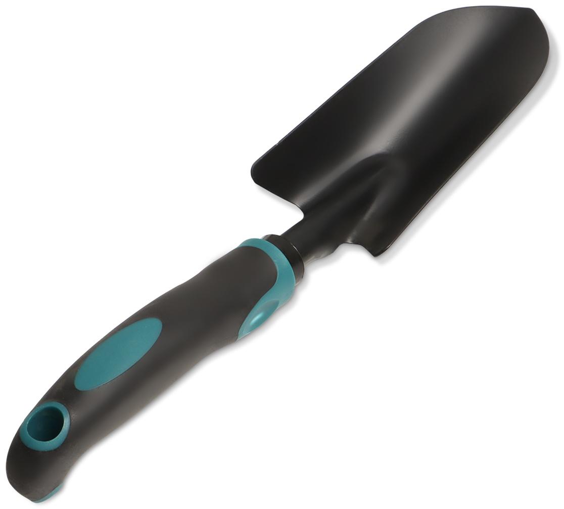 Совок посадочный широкий пластиковая рукоять черный