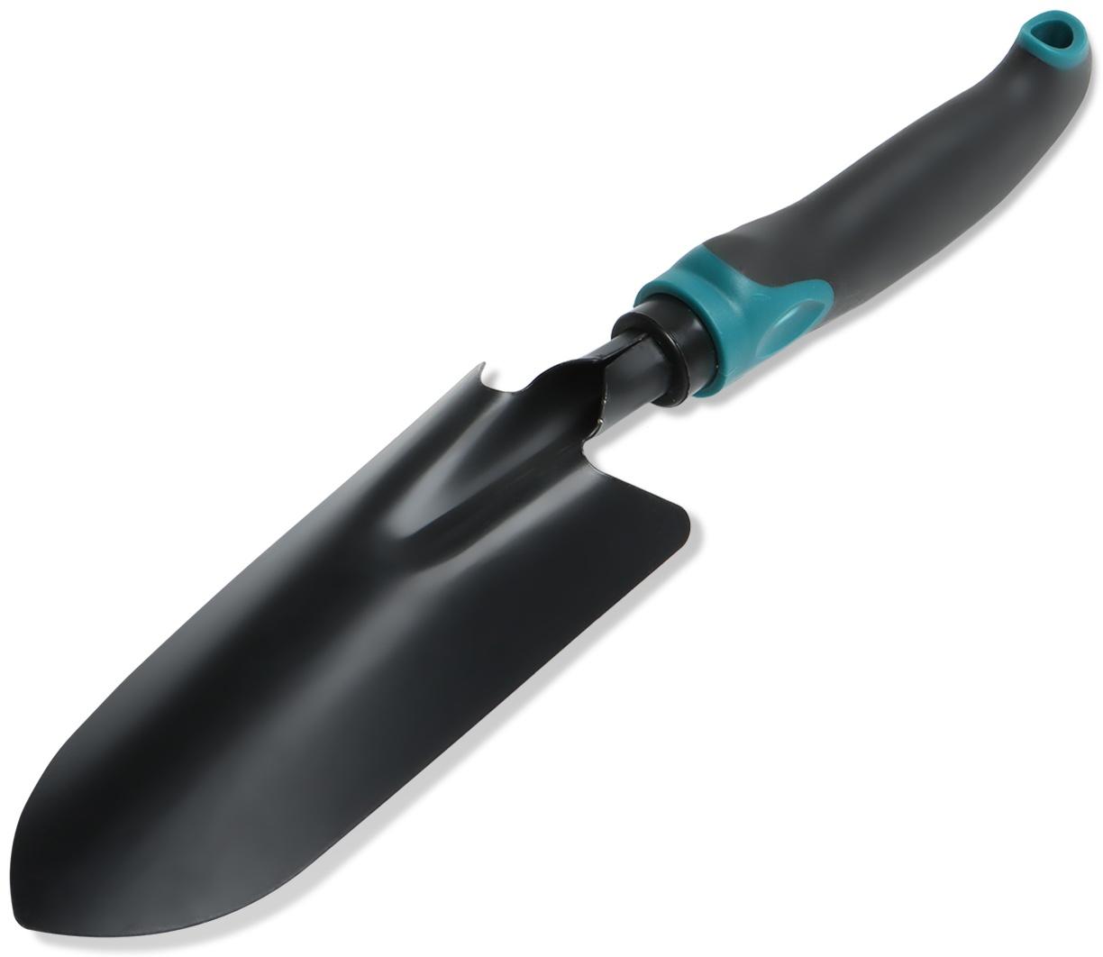 Совок посадочный широкий пластиковая рукоять черный