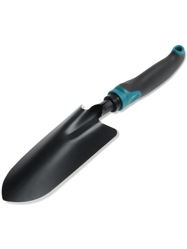 Совок посадочный широкий пластиковая рукоять черный