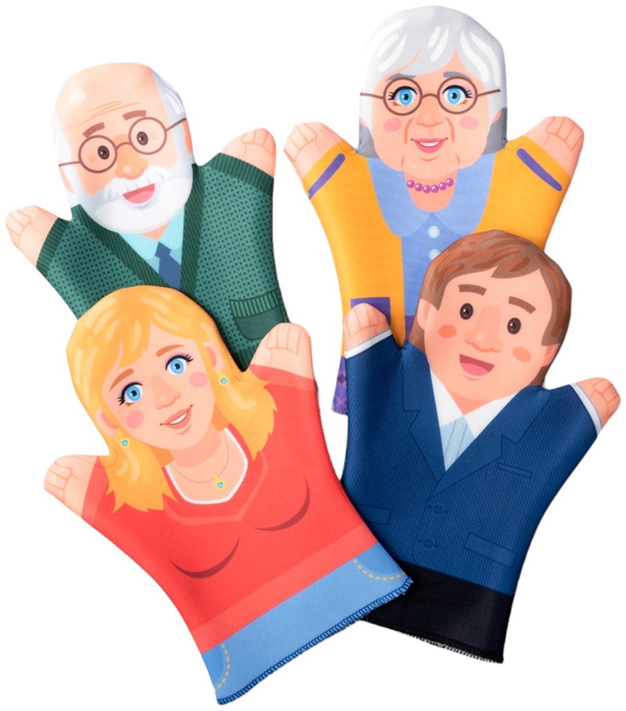 Домашний кукольный театр «Семья», 7 кукол-перчаток