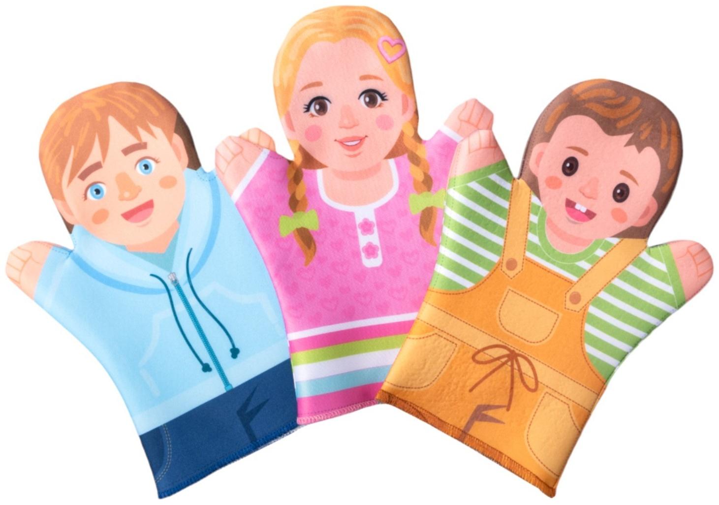 Домашний кукольный театр «Семья», 7 кукол-перчаток