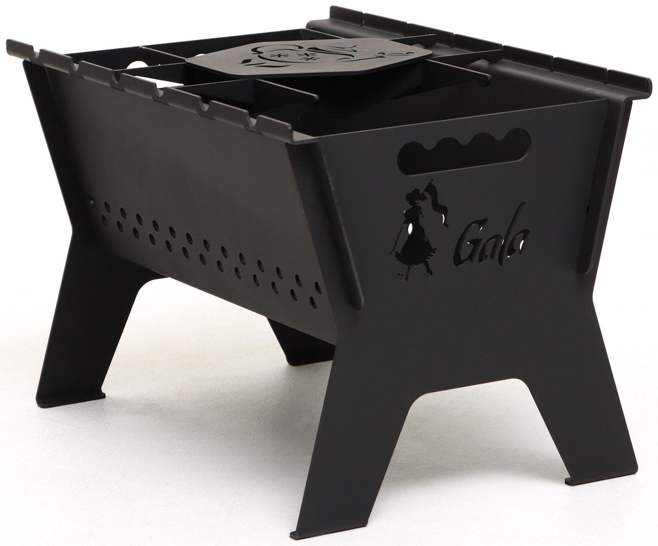 Мангал разборный переносной, толщина металла 3 мм, 49 х 30,5 х 29,5 см