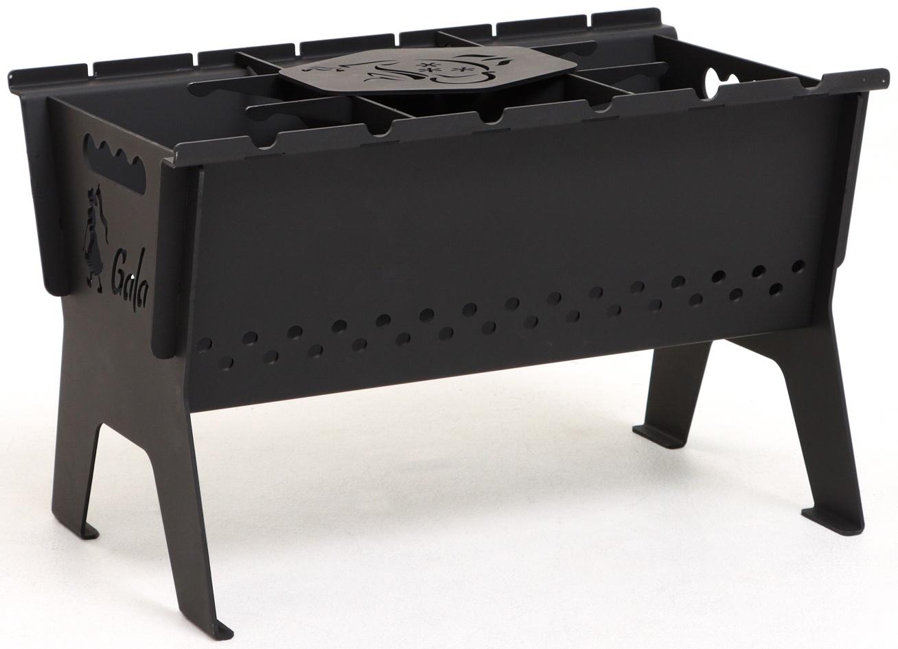 Мангал разборный переносной, толщина металла 3 мм, 49 х 30,5 х 29,5 см