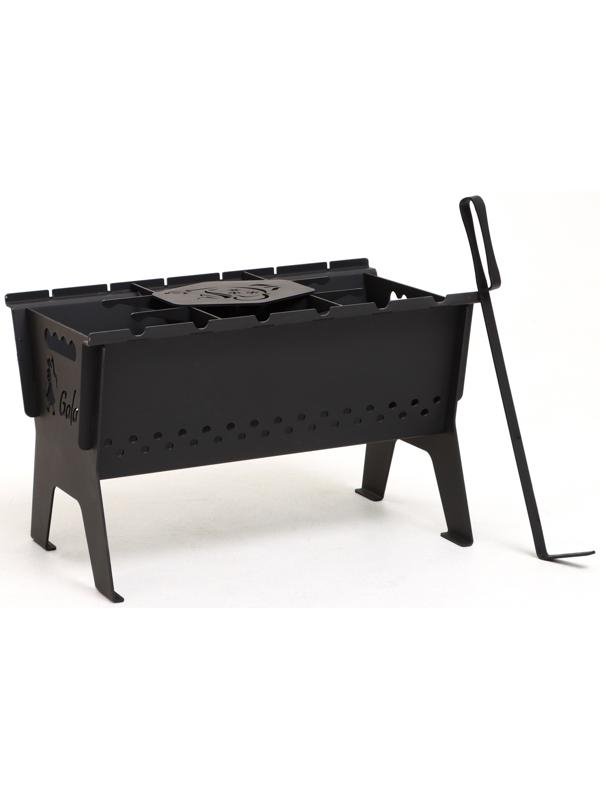 Мангал разборный переносной, толщина металла 3 мм, 49 х 30,5 х 29,5 см