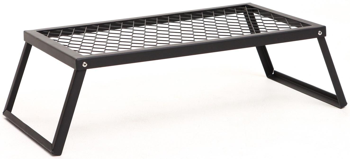 Решетка-подставка для костра, черная, толщина металла 2 мм, 55 х 33 х 18 см