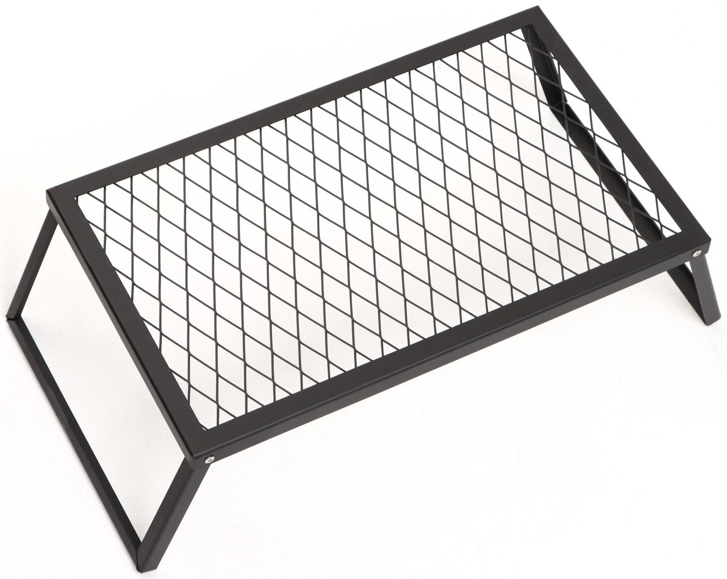 Решетка-подставка для костра, черная, толщина металла 2 мм, 55 х 33 х 18 см